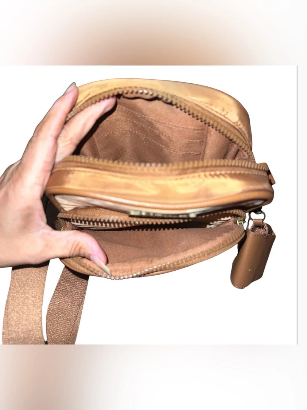 Bioworld Stitch Crossbody Bag in Blue and Peach